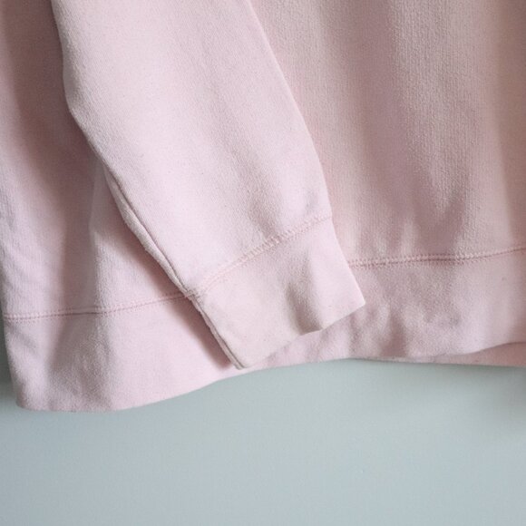 BTL‎ Women's Pink Sz M/L 'Babes Supporting Babes' Fleece Crewneck Raglan Sweater - Picture 8 of 12